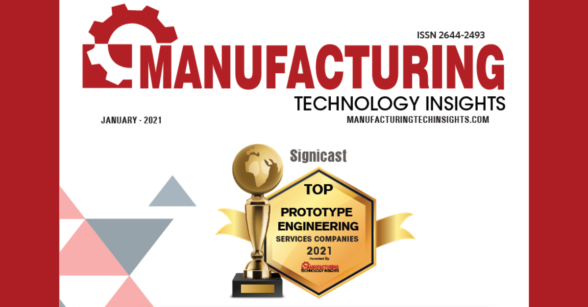 Manufacturing Award Certificate