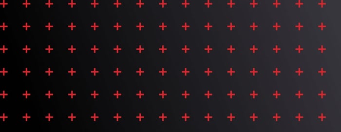 Abstract Signicast red pattern on a dark background